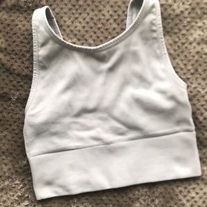 Victoria Sport Workout Crop Top Grey